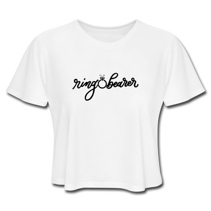 Ring Bearer Women's Cropped T-Shirt - white