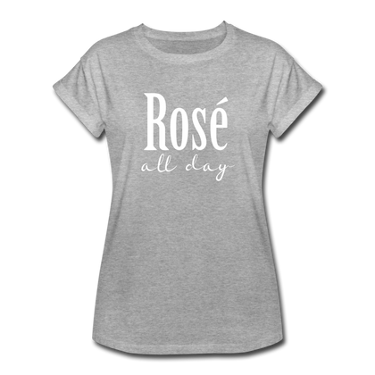 Rose All Day Women's Relaxed Fit T-Shirt - heather gray