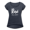 Rose All Day Women's Roll Cuff T-Shirt