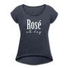 Rose All Day Women's Roll Cuff T-Shirt