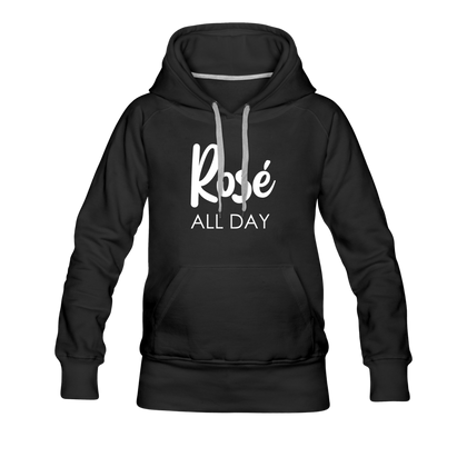 Rose All Day Women’s Premium Hoodie - black