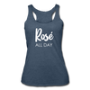 Rose All Day Women’s Tri-Blend Racerback Tank