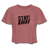 Stay 6 Feet Away Women's Cropped T-Shirt