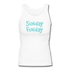 Sunday Funday Women's Longer Length Fitted Tank