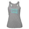 Sunday Funday Women’s Tri-Blend Racerback Tank