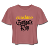 Sunshine and Gangsta Rap Women's Cropped T-Shirt