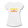 Sunshine and  Sangria Women's Roll Cuff T-Shirt