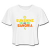 Sunshine and Sangria Women's Cropped T-Shirt