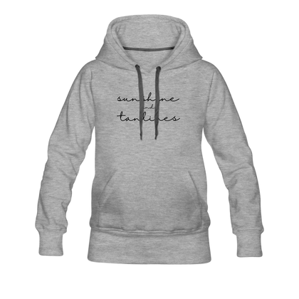 Sunshine and Tanlines Women’s Premium Hoodie - heather gray