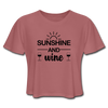 Sunshine and Wine Women's Cropped T-Shirt