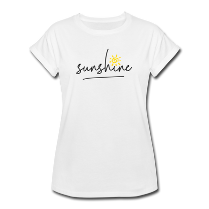 Sunshine Women's Relaxed Fit T-Shirt - white