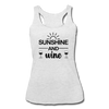 Sunshine and Wine Women’s Tri-Blend Racerback Tank