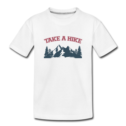 Take A Hike Toddler Premium Organic T-Shirt - white