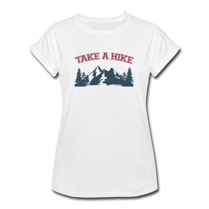 Take A Hike Women's Relaxed Fit T-Shirt - white