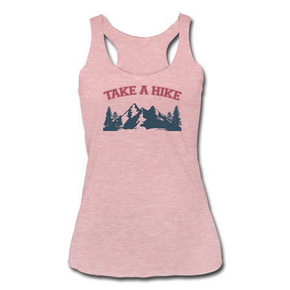 Take a Hike Women’s Tri-Blend Racerback Tank - heather dusty rose