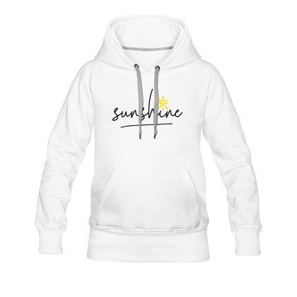 Sunshine Women’s Premium Hoodie - white