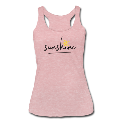 Sunshine Women’s Tri-Blend Racerback Tank - heather dusty rose