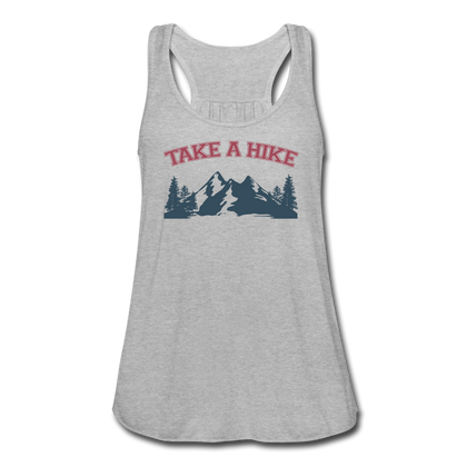 Take a Hike Women's Flowy Tank Top - heather gray