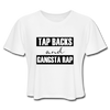 Tap Backs and Gangsta Rap Women's Cropped T-Shirt