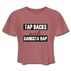 Tap Backs and Gangsta Rap Women's Cropped T-Shirt