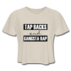 Tap Backs and Gangsta Rap Women's Cropped T-Shirt