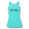 Tap It Back Women’s Tri-Blend Racerback Tank