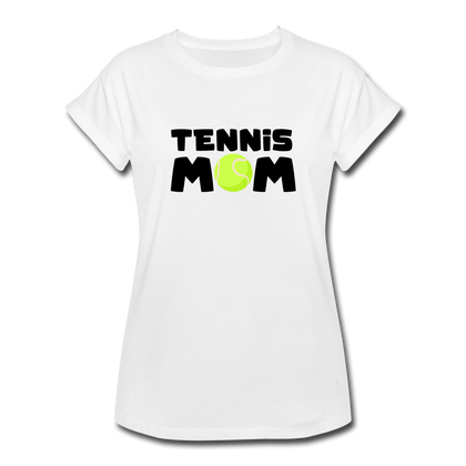 Tennis Mom Women's Relaxed Fit T-Shirt - white