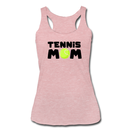 Tennis Mom Women’s Tri-Blend Racerback Tank - heather dusty rose