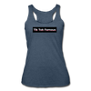 Tik Tok Famous Women’s Tri-Blend Racerback Tank