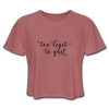 Too Legit To Quit Women's Cropped T-Shirt