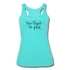 Too Legit To Quit Women’s Tri-Blend Racerback Tank