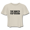 Top knots & Tap Backs Women's Cropped T-Shirt