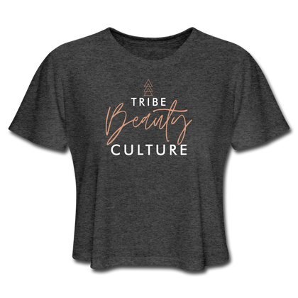 Tribe Beauty Culture Women's Cropped T-Shirt - deep heather