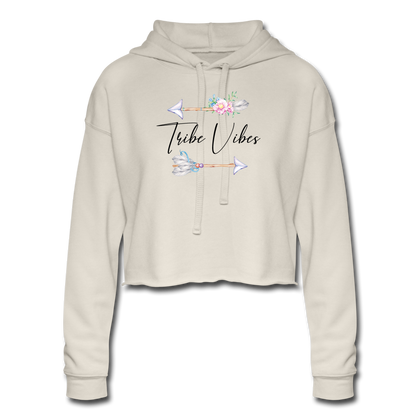 Tribe Vibes Women's Cropped Hoodie - dust