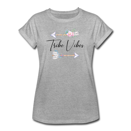 Tribe Vibes Women's Relaxed Fit T-Shirt - heather gray