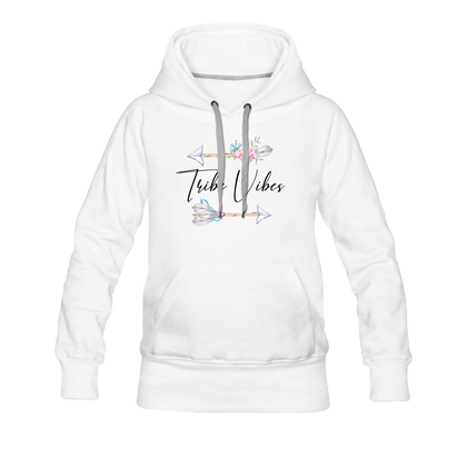 Tribe Vibes Women’s Premium Hoodie - white