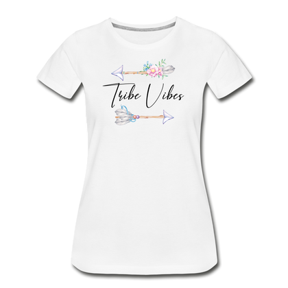 Tribe Vibes Women’s Premium Organic T-Shirt - white